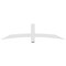 Ekena Millwork Bellingham Architectural Grade PVC Gable Bracket, 72"W x 18"H x 2"D x 4"F, 6/12 Pitch GBP072X18X0204BEL00 - alternate 3
